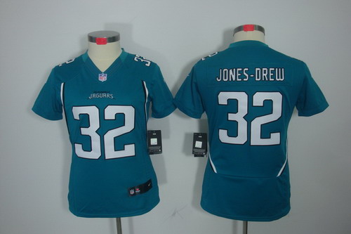 Women Nike Jacksonville Jaguars 32# Maurice Jones-Drew Green Color[NIKE LIMITED Jersey]