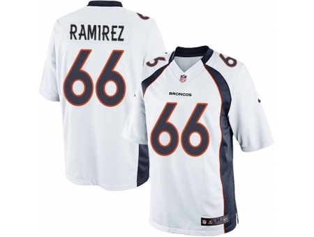 Nike Denver Broncos 66 Manny Ramirez White Limited NFL Jersey