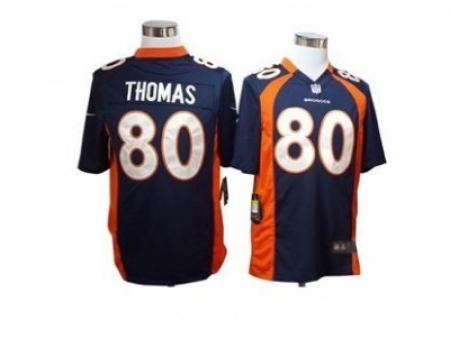 Nike denver broncos 80 Julius Thomas blue game NFL Jersey