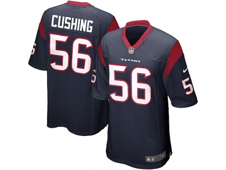 Nike Houston Texans 56 Brian Cushing blue Game NFL Jersey