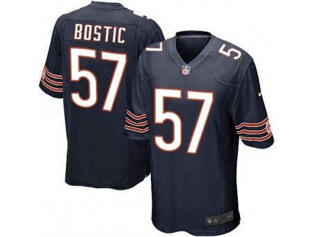 Nike Chicago Bears 57 Jon Bostic Blue Game NFL Jersey