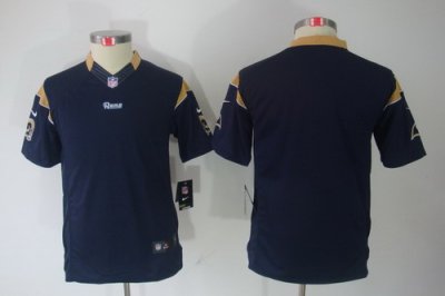 Nike Youth St. Louis Rams Blank Blue Color Limited Jerseys