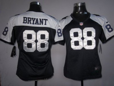 Women Nike Dallas Cowboys #88 Bryant Blue Thankgivings Nike NFL Jerseys