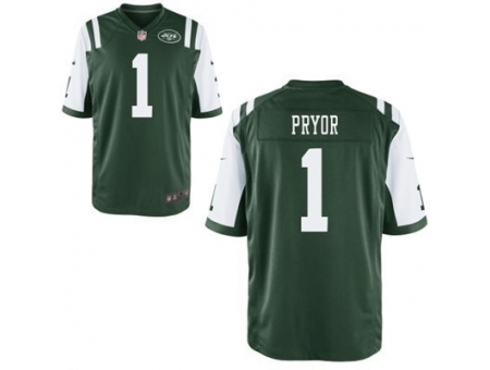 Nike New York Jets 1 Calvin Pryor Green Elite NFL Jersey