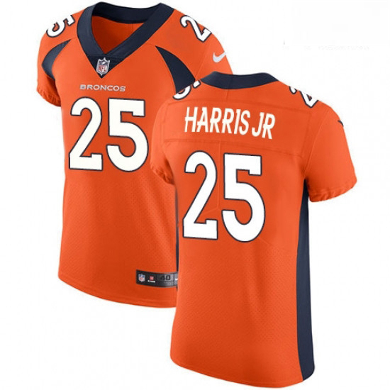 Men Nike Denver Broncos 25 Chris Harris Jr Orange Team Color Vapor Untouchable Elite Player NFL Jers