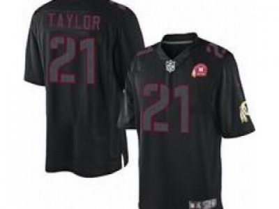 Nike NFL Washington Redskins #21 Fred Taylor Black Jersey W 80TH