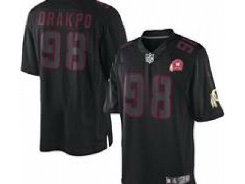 Nike NFL Washington Redskins #98 Brian Orakpo Black Jersey W Patch(Impact Limited)