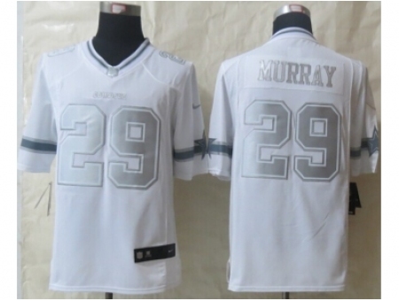 Nike Dallas Cowboys 29 DeMarco Murray White Game Platinum NFL Jersey