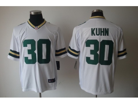 Nike Green Bay Packers 30 John Kuhn White Game NFL Jersey