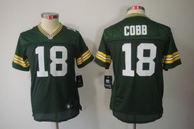 Nike Youth Green Bay Packers #18 Cobb Green Color[Youth Limited Jerseys]