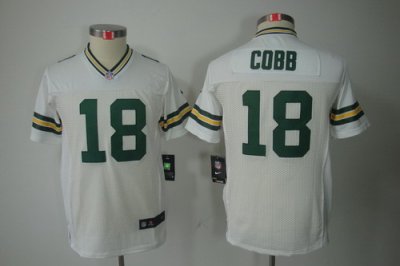 Nike Youth Green Bay Packers #18 Cobb White Color[Youth Limited Jerseys]