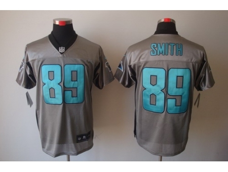 Nike Carolina Panthers 89 Steve Smith Grey Elite Shadow NFL Jersey