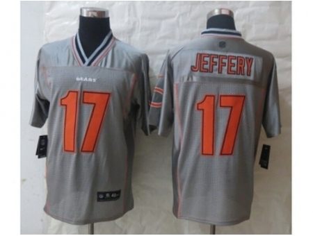 Nike Chicago Bears 17 Alshon Jeffery Grey Elite Vapor NFL Jersey