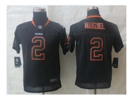 Nike Youth jerseys cleveland browns #2 manziel black[Elite lights out]