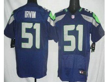 Nike Seattle Seahawks 51 Bruce Irvin Blue Elite NFL Jersey