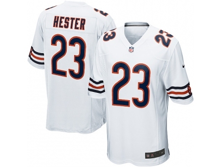 Nike Chicago Bears 23 Devin Hester White Game NFL Jersey