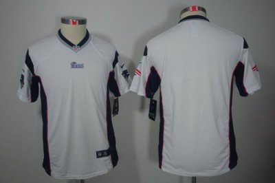 Youth Nike New England Patriots Blank White Color[Youth Limited Jerseys]