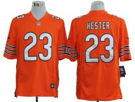 Nike Chicago Bears 23 Devin Hester Orange Game NFL Jersey