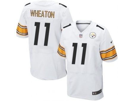Nike Pittsburgh Steelers 11 Markus Wheaton White Elite NFL Jersey