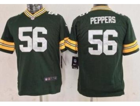 Youth Nike Green Bay Packers 56 Julius Peppers Green NFL Jersey