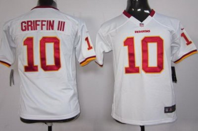 Women Nike Washington Red Skins 10 Griffin III White Jerseys