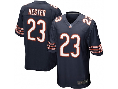 Nike Chicago Bears 23 Devin Hester blue Game NFL Jersey