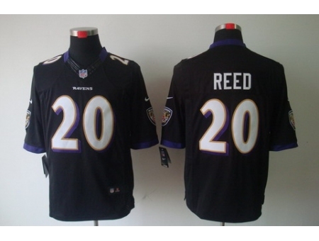 Nike Baltimore Ravens 20 Ed Reed Black Limited NFL Jersey