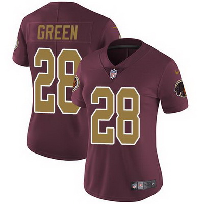 Nike Redskins #28 Darrell Green Burgundy Red Alternate Womens Stitched NFL Vapor Untouchable Limited