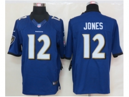 Nike Baltimore Ravens 12 Jacoby Jones purple Limited NFL Jersey