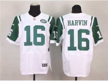 Nike New York Jets 16 Percy Harvin white Elite NFL Jersey
