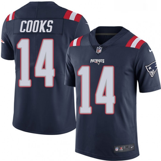 Mens Nike New England Patriots 14 Brandin Cooks Limited Navy Blu