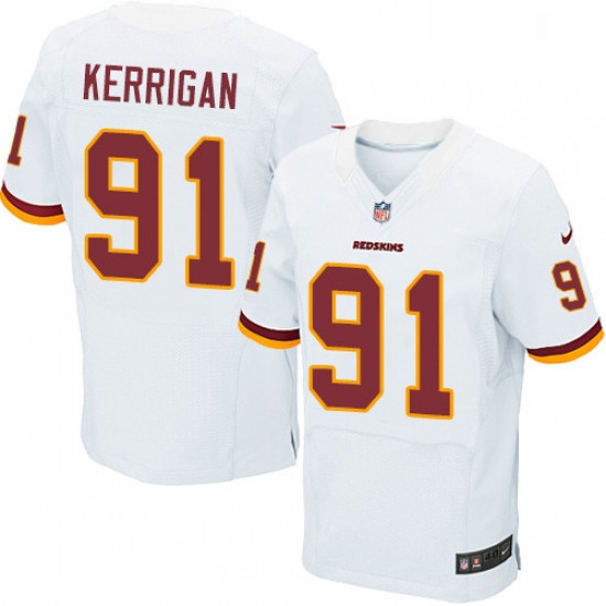 Mens Nike Washington Redskins 91 Ryan Kerrigan New Elite White N