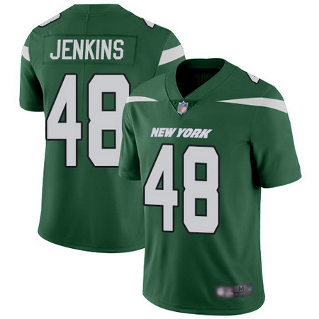 Jets 48 Jordan Jenkins Green Team Color Youth Stitched Football 