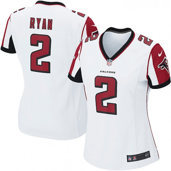 Womens Nike Atlanta Falcons 2 Matt Ryan Game White NFL Jersey