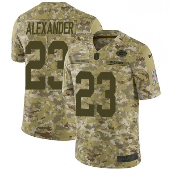 Men Nike Green Bay Packers 23 Jaire Alexander Limited Camo 2018 