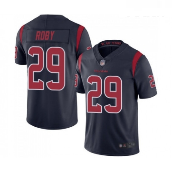 Youth Houston Texans 29 Bradley Roby Limited Navy Blue Rush Vapor Untouchable Football Jersey