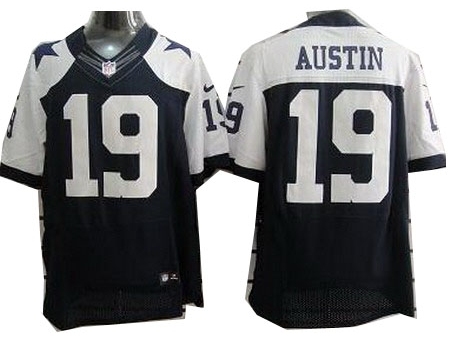 Nike Dallas Cowboys 19 Miles Austin Blue Elite Thankgivings NFL Jersey