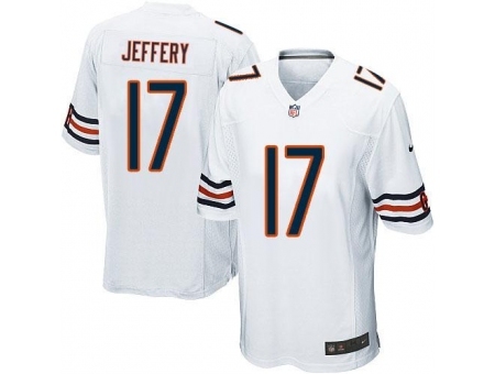 Nike Chicago Bears 17 Alshon Jeffery Game White NFL Jersey