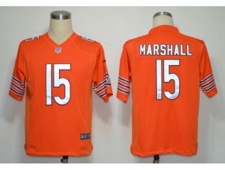 Nike Chicago Bears 15 Marshall Orange Game NFL Jersey