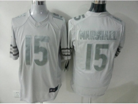 Nike Chicago Bears 15 Brandon Marshall white Game Platinum NFL Jersey