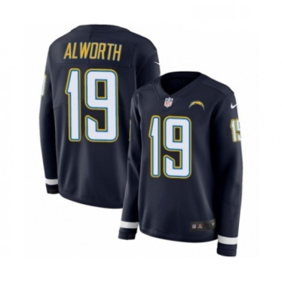 Womens Nike Los Angeles Chargers 19 Lance Alworth Limited Navy B