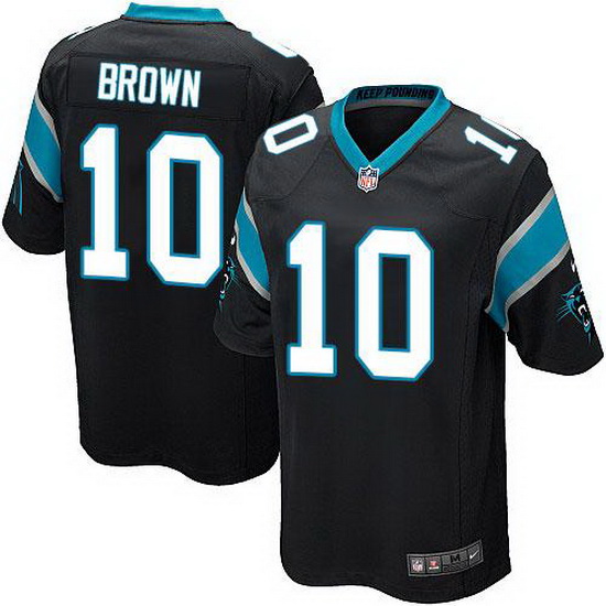 Nike Panthers #10 Corey Brown Black Team Color Youth Stitched NF