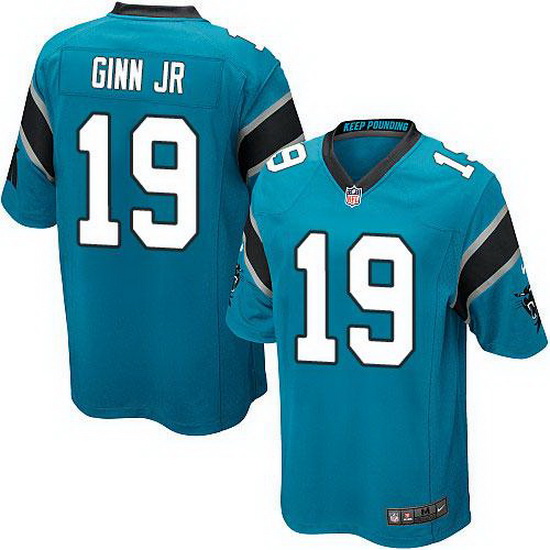 Nike Panthers #19 Ted Ginn Jr Blue Alternate Youth Stitched NFL 
