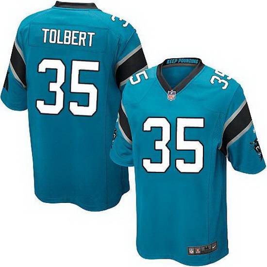 Nike Panthers #35 Mike Tolbert Blue Alternate Youth Stitched NFL