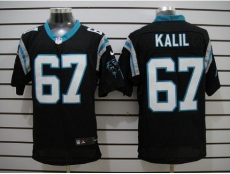 Nike Carolina Panthers 67 Ryan Kalil Black Elite NFL Jersey