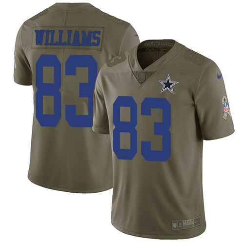 Nike Cowboys #83 Terrance Williams Olive Mens Stitched NFL Limit