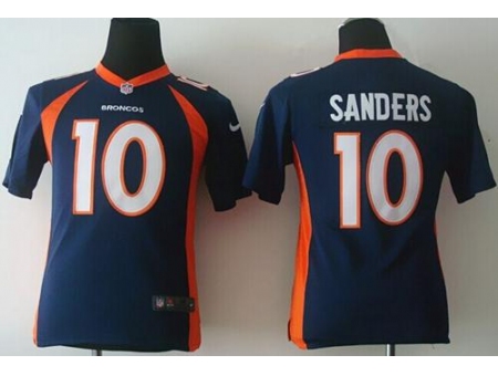 Youth Nike Denver Broncos #10 Emmanuel Sanders Blue Alternate Stitched NFL Jersey