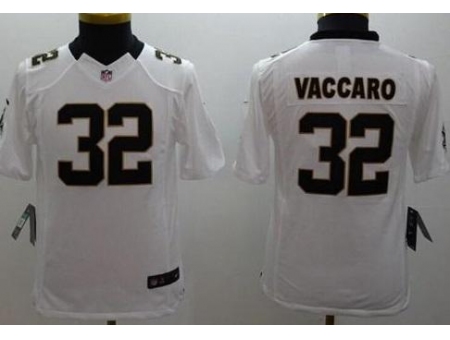 Youth Nike New Orleans Saints #32 Kenny Vaccaro White Stitched NFL Limited Jersey