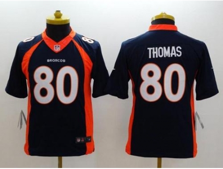 Youth Nike Denver Broncos #80 Julius Thomas Blue Alternate Stitched NFL New Limited Jersey