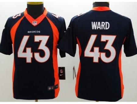 Youth Nike Denver Broncos #43 T.J. Ward Blue Alternate Stitched NFL Jersey